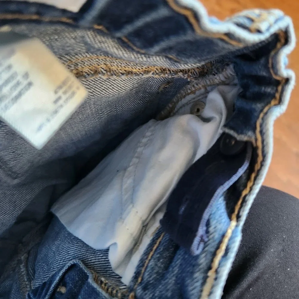 OshKosh Bgosh Girls Blue Skinny Jeans Adjustable Waist Stretch Denim Size 5 623